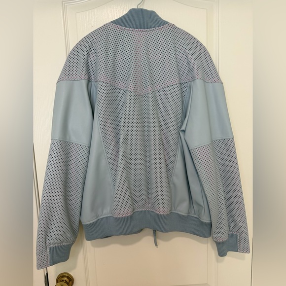 Topshop Gray Bomber Jacket with Pink Women’s Size 12 Modern Street Style NWOT - Picture 5 of 8